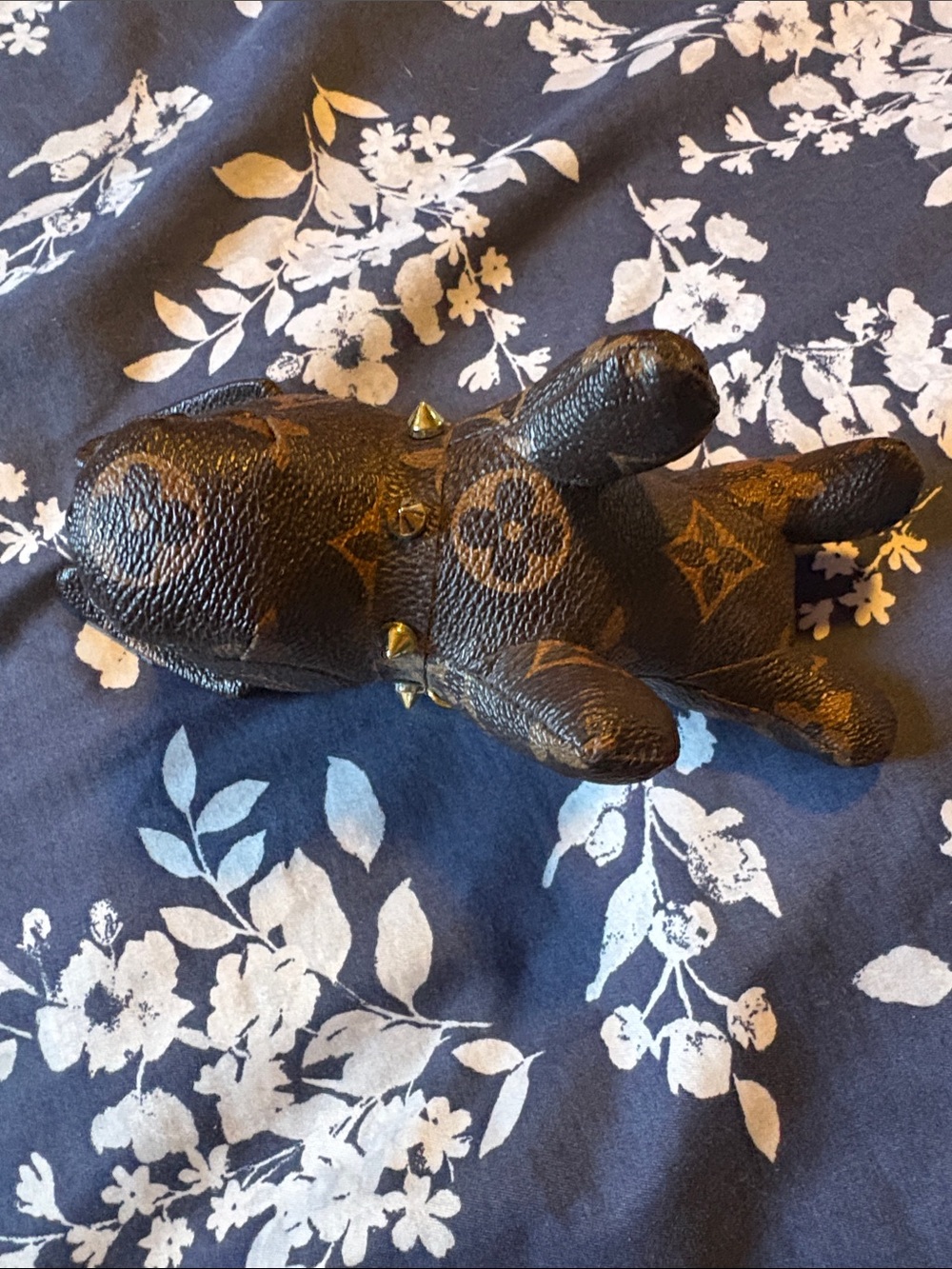 Designer-Inspired Black Brown Dog Figurine Plush - Picture 6 of 6